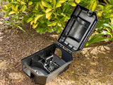 Zig Zag Rat Bait Station with Snap-it rat trap in it