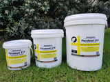 Ferafeed 215 non-toxic paste prefeed for possum control - 3 different-sized containers.