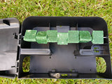 Run Through rat bait station with D-Block's (toxic rat bait) secured in a wire