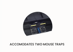 Bait station accomodates two mouse traps